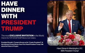 $TRUMP｜ 特朗普迷因幣招待「大戶」 邀晚宴、參觀白宮幣值即升60%