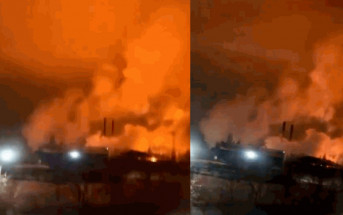 俄烏戰爭2周年｜俄羅斯鋼鐵大廠NLMK火災 疑遭無人機擊中