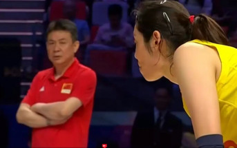 中國女排輸波︱世界第一主攻手朱婷僅上場發了一個球  球迷怒喊教練「蔡斌下課」