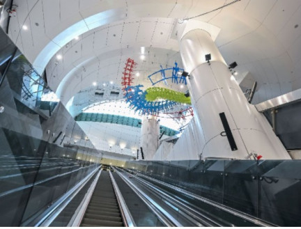 金鐘站擴建部分將新增多條扶手電梯直達閣樓層及東鐵綫月台層。港鐵網頁圖片