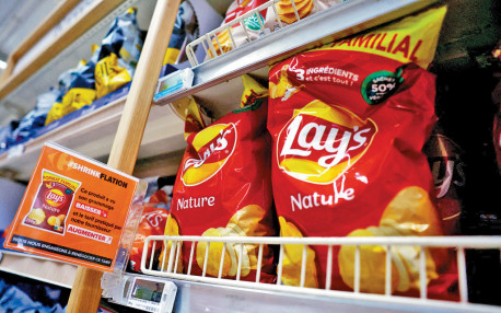 法國超市7月起須掛 shrinkflation告示牌