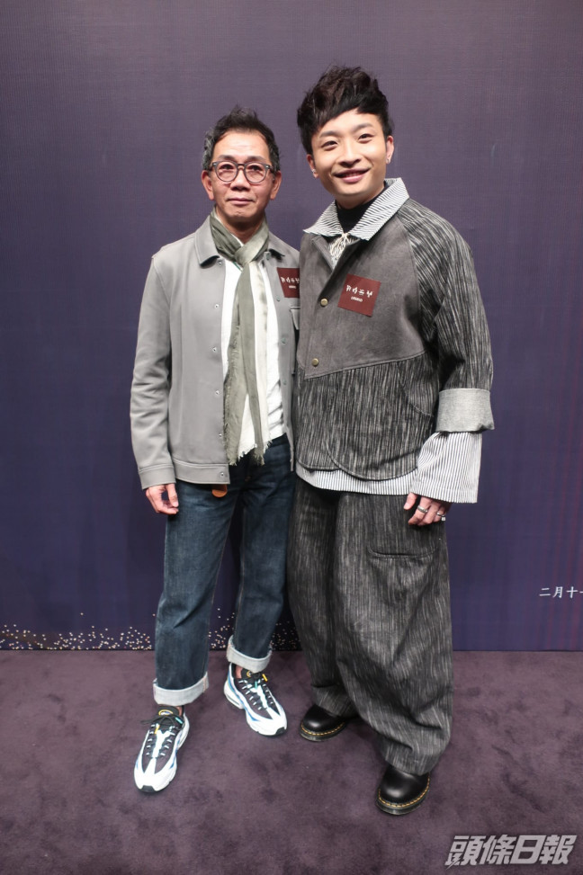 袁富華（左）與阿Dee在舞台劇《戰將無雙》將分別飾演廉頗及藺相如。