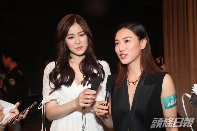 王敏奕與劉佩玥出席劇集宣傳齊受訪。