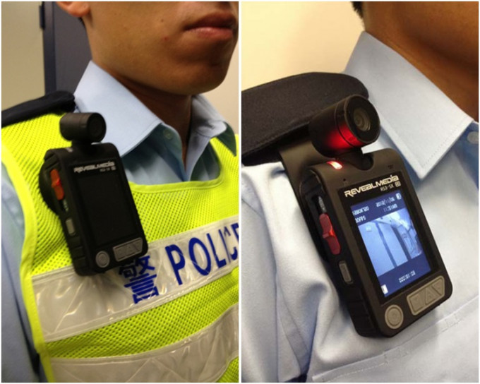 保安局表示，警方使用随身摄录机的成效显著。图：警务处