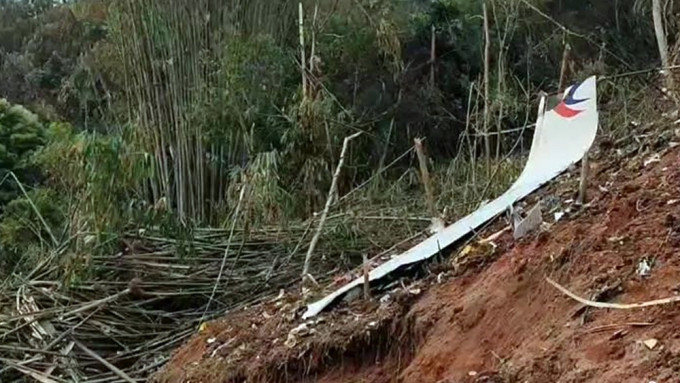 東方航空公司一架波音客機昨午在廣西梧州墜毀。