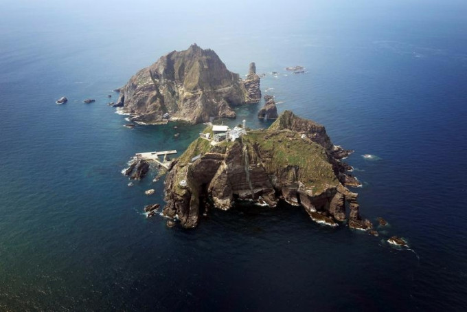 南韓警察廳長登上獨島，日本表示強烈抗議。路透社資料圖片