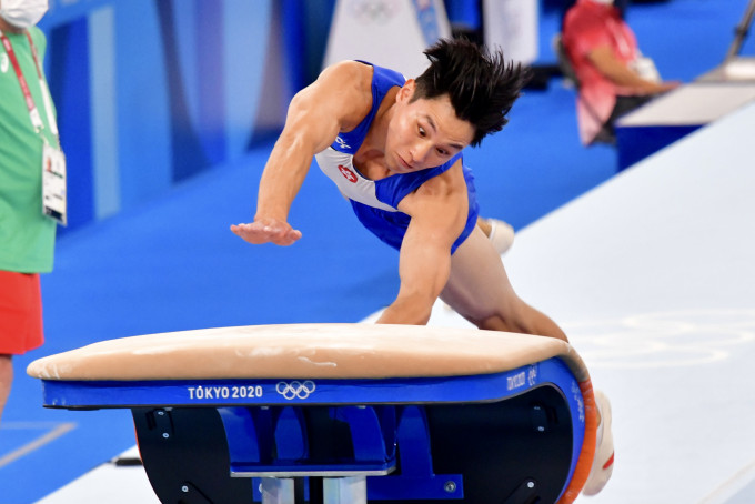 石伟雄获杂志《国际体操运动员》（International Gymnast Magazine）看好，有力争牌。资料图片