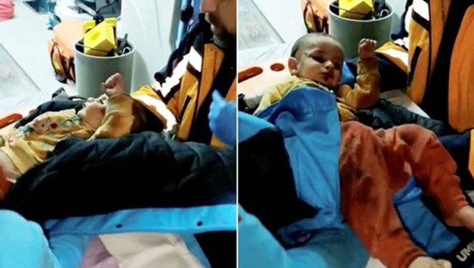 土耳其7個月大奇蹟寶寶被困瓦礫堆下139小時被救。