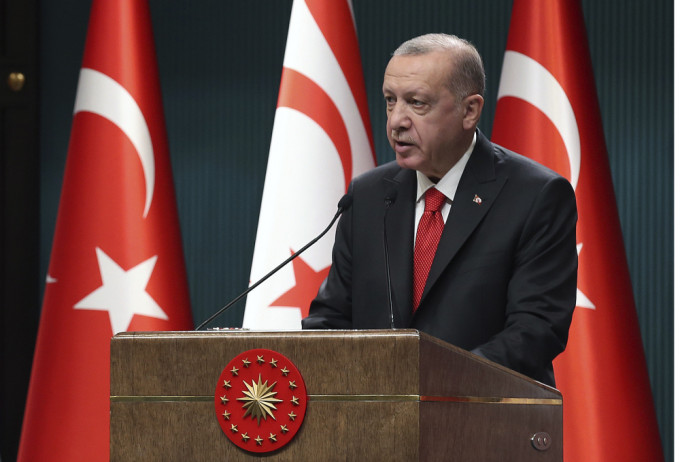 土耳其總統籲國民抵製法國貨。AP圖片