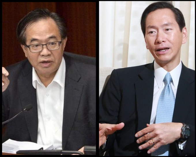 立法会工程界议员卢伟国(左)；行政会议召集人陈智思(右)。资料图片