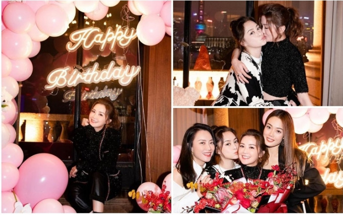 阿Sa在上海开派对庆祝39岁生日。