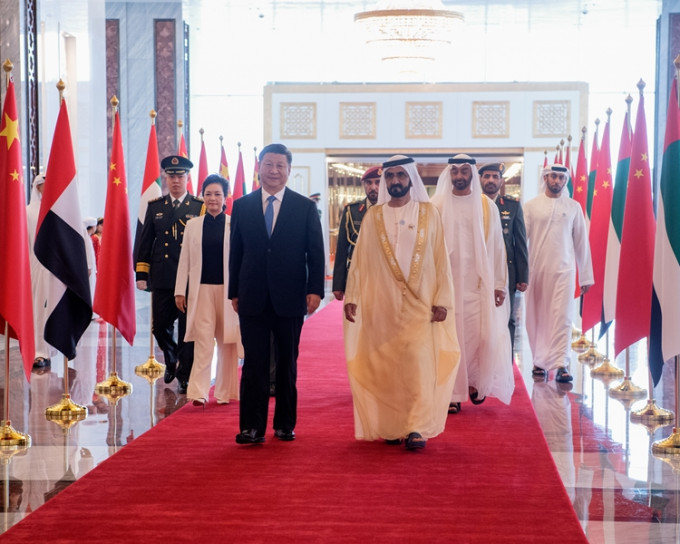 习近平是近30年来，首位中国元首到访海湾国家阿联酋。新华社