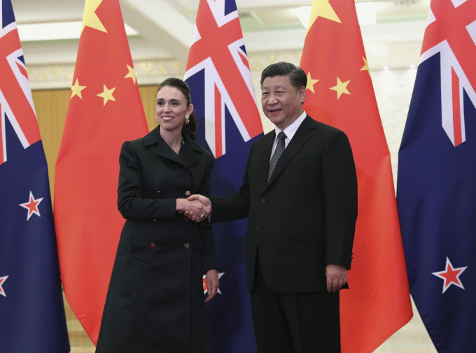 新西兰总理阿德恩上任后首次访华。AP