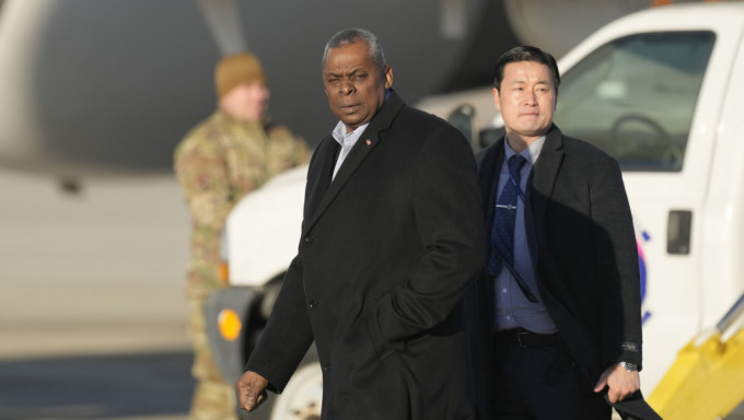 奧斯汀第3度以國防部長身分訪問首爾。 AP