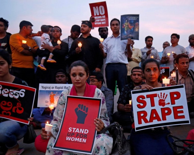 印度強姦案頻生，引起民眾不滿。網圖