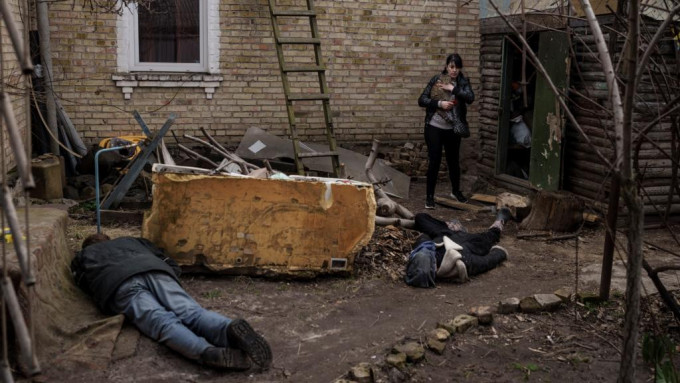 布恰有大量平民在俄軍入侵期間被殺害。AP