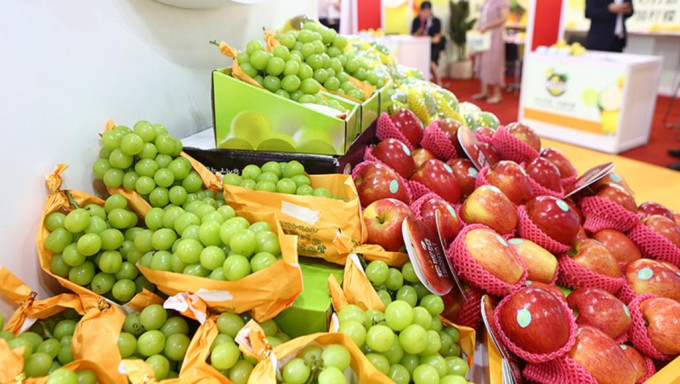 深圳源興果品公司在今年2月香港疫情爆發期間，每天都要向香港運輸新鮮水果。網上圖片