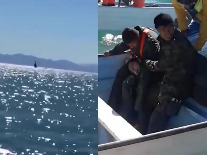 墨西哥海軍直升機失控直插海中，11人獲救1人失蹤。（網圖）