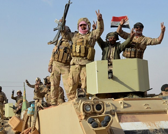 伊拉克軍方昨日收復伊斯蘭國在伊境內的最後一個據點拉瓦。AP