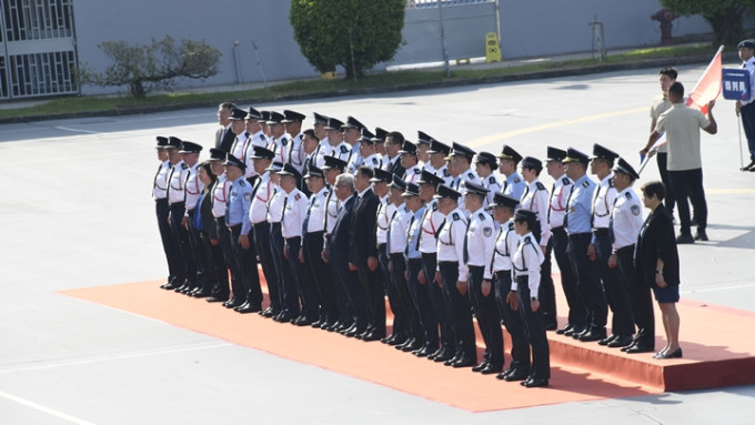 「第二届粤港澳大湾区警察运动会」今(22日)下午在警察机动部队总部开幕。杨伟亨摄