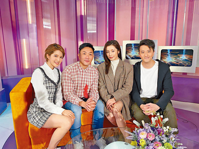 （左起）蘇皓兒、劉浩龍及楊柳青大談拍新片的感受。