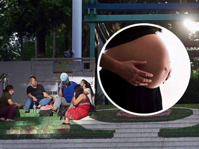 有網民分享，家中外傭一天突然肚痛，入院後竟發現她原來一早已懷孕，並在醫院內誕下一子。資料圖片（小圖為unsplash圖片）