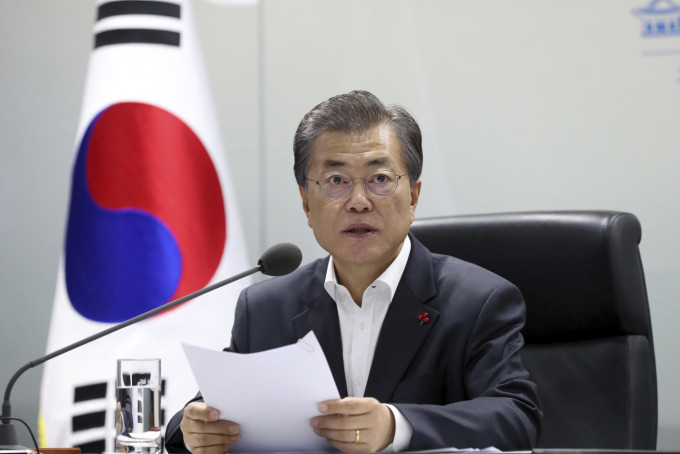 南韩总统文在寅将提出修宪 。ap图片