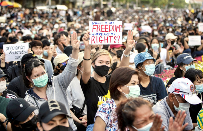 泰國學生將於周六發起大規模示威。AP