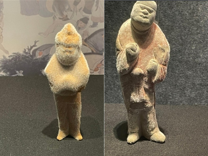 有民众发现陕西乾陵博物馆两件文物竟然「长毛」。网上图片