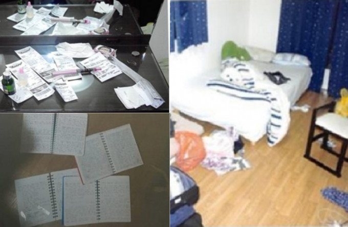 南韩警方在禹男家中检获日记。