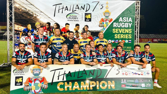 香港七人欖球隊於亞洲系列賽首站泰國站封王。公關提供圖片