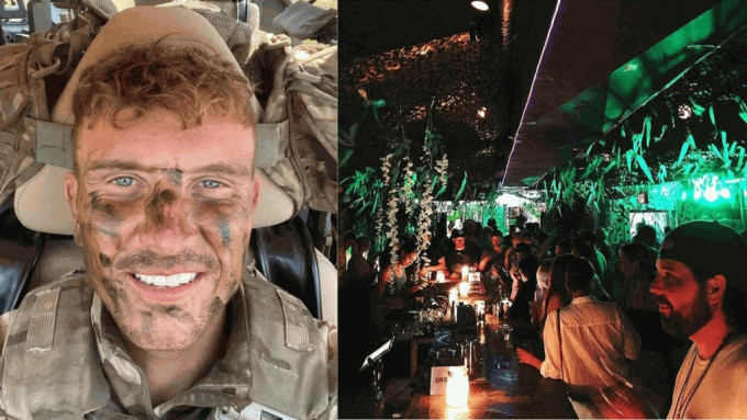 英军下士吉布森（Craig Gibson）涉嫌在多伦多酒吧袭击致他人死亡。 网上图片