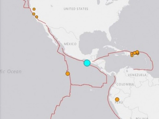 墨西哥南部近海發生6.3級地震。（網圖）