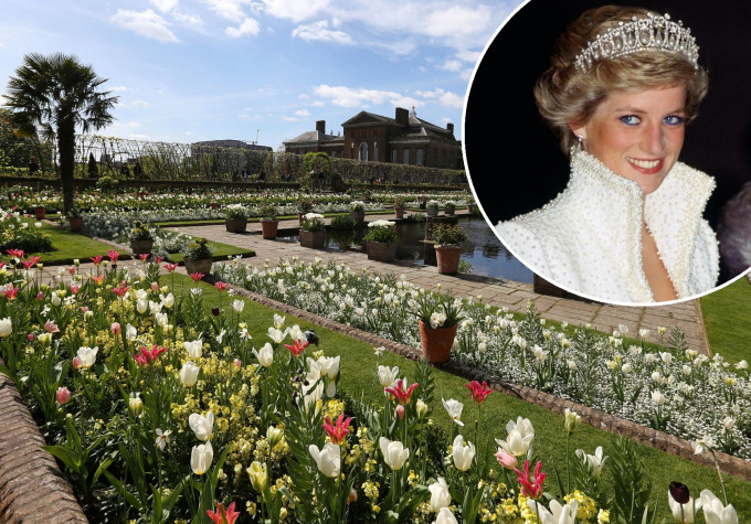 倫敦肯辛頓宮為戴安娜而設的紀念花園終於開幕。