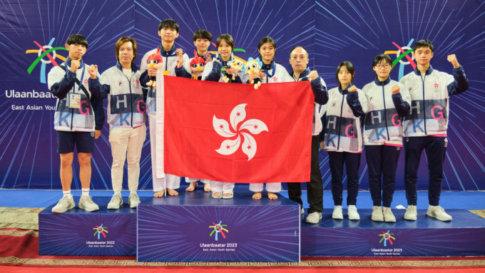 跆拳道隊為港爭光。 中國香港體育協會暨奧林匹克委員會圖片