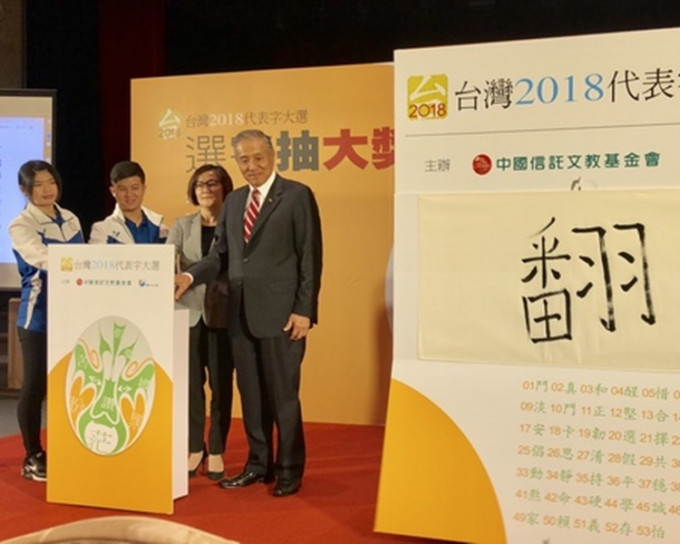 「翻」字成为台湾2018年度汉字，与蓝绿政治版图「翻」盘不谋而合。网图