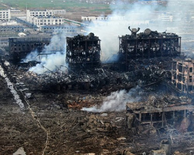 江苏上周有化工厂爆炸。网图