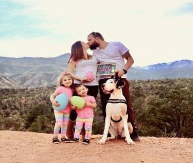 Hazel Ramirez與丈夫Matthew Silvay及女兒。