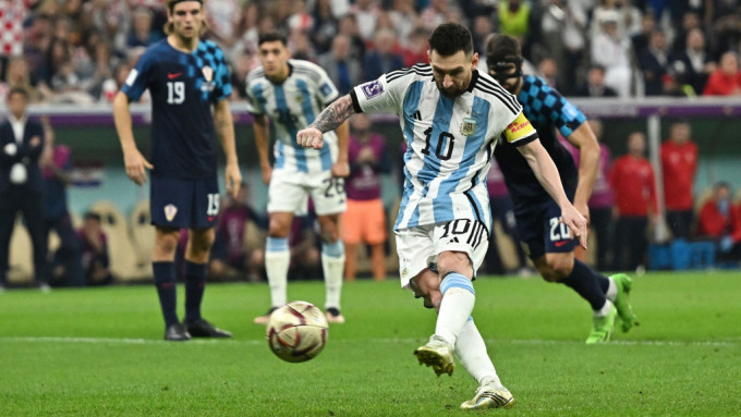 当今世一球王，舍美斯其谁?一入球一助攻帮助阿根廷闯入决赛。Reuters