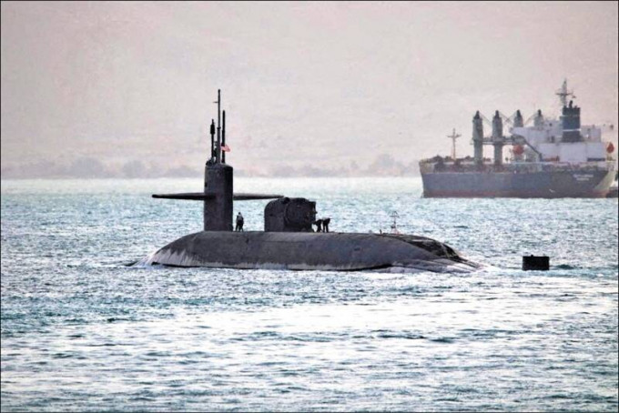 美国俄亥俄级核动力潜艇「佛罗里达号」。路透社