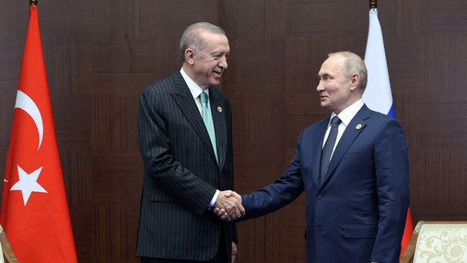 埃尔多安与普京达成协议，土耳其将设立天然气中心。路透社资料图片