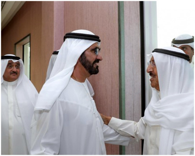 沙特阿拉伯、阿拉伯聯合酋長國、埃及和巴林共同發出聲明。AP圖片