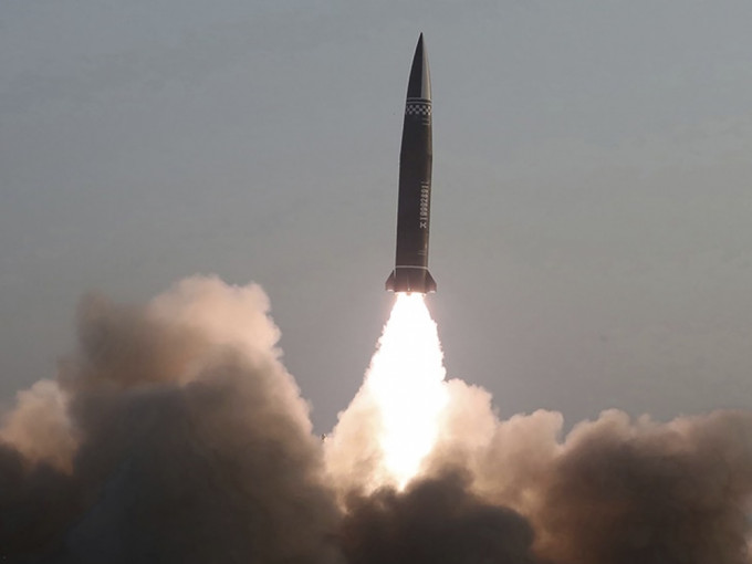 朝中社指北韩成功试射长程巡航导弹。AP资料图片