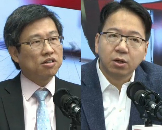 梁兆昌(左)和莫乃光(右)呼吁市民若「中招」应立即拔除上网线。
