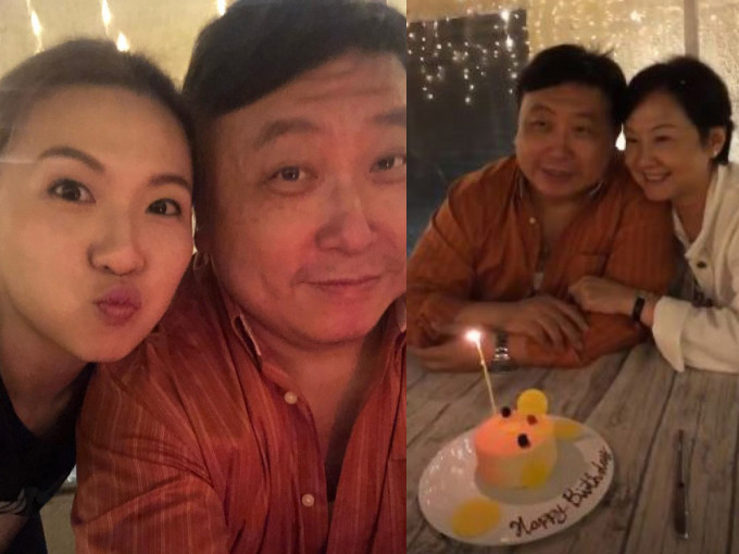 王晶与家人温馨度过63岁生日。