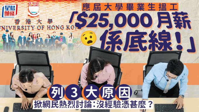 大学毕业生起薪$25,000是「底线」？3大原因掀热议 网民反应两极：00后整顿职场VS没经验凭甚么