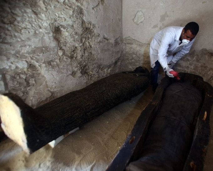 埃及乐蜀发现一座超过3500年历史的古埃及墓穴。网上图片