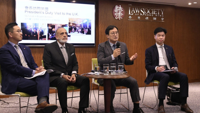 香港律師會召開傳媒代表會。禇樂琪攝