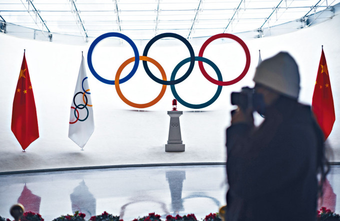 ■正在北京舉辦的冬奧會火炬主題展。