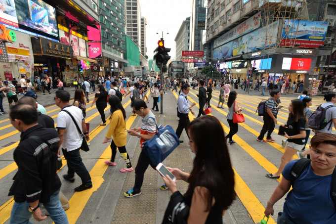 港人对中国人认同感继续下跌。资料图片